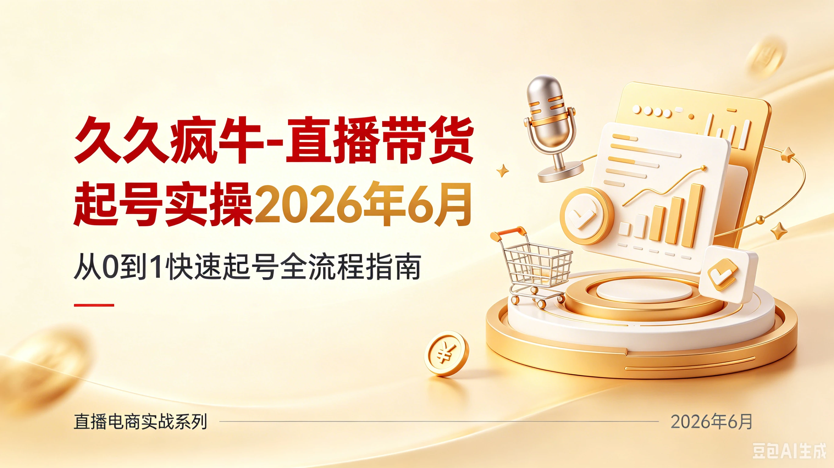 【精】久久疯牛-直播带货起号实操2026年6月