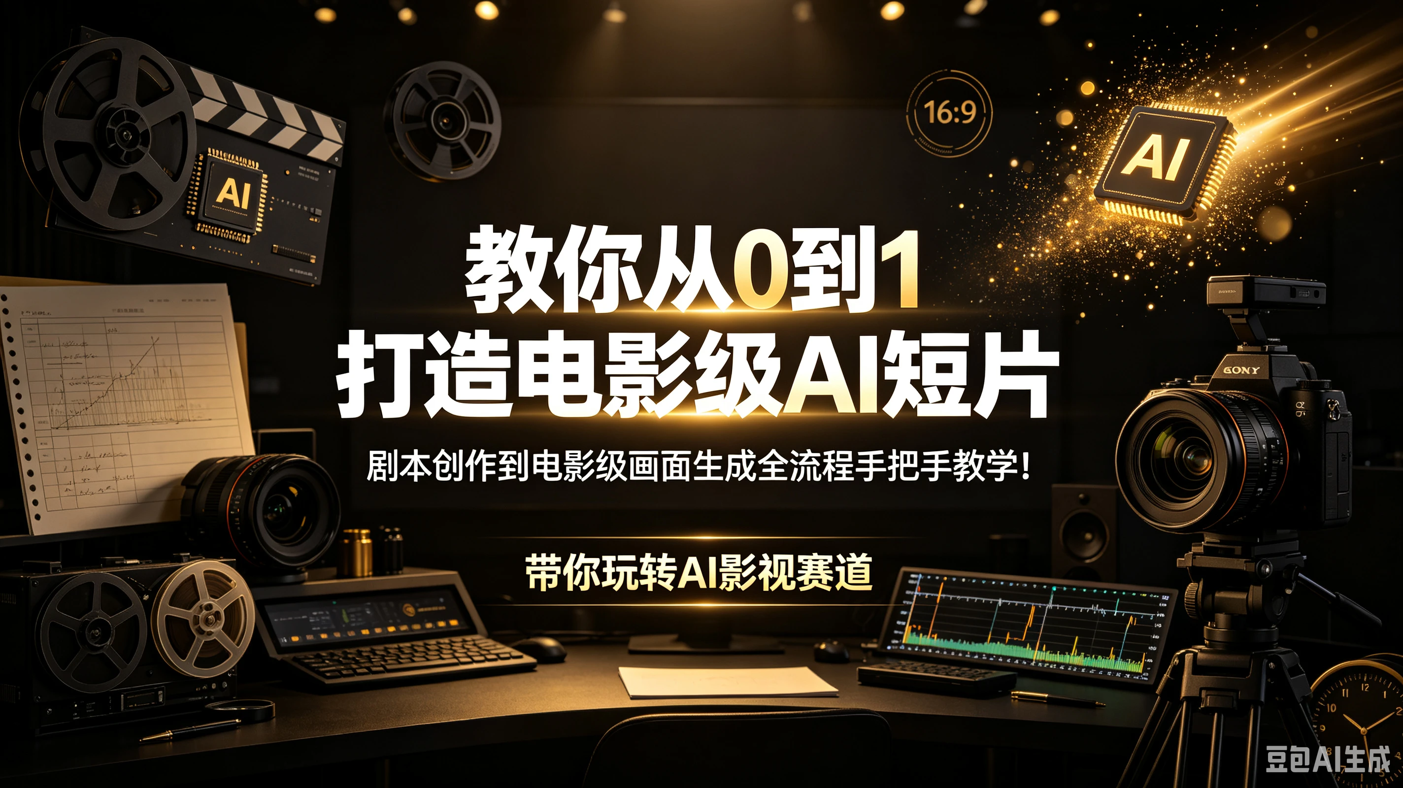 【精】教你从0到1打造电影级AI短片 剧本创作到电影级画面生成全流程手把手教学!带你玩转AI影视赛道 【精】教你从0到1打造电影级AI短片 剧本创作到电影级画面生成全流程手把手教学!带你玩转AI影视赛道