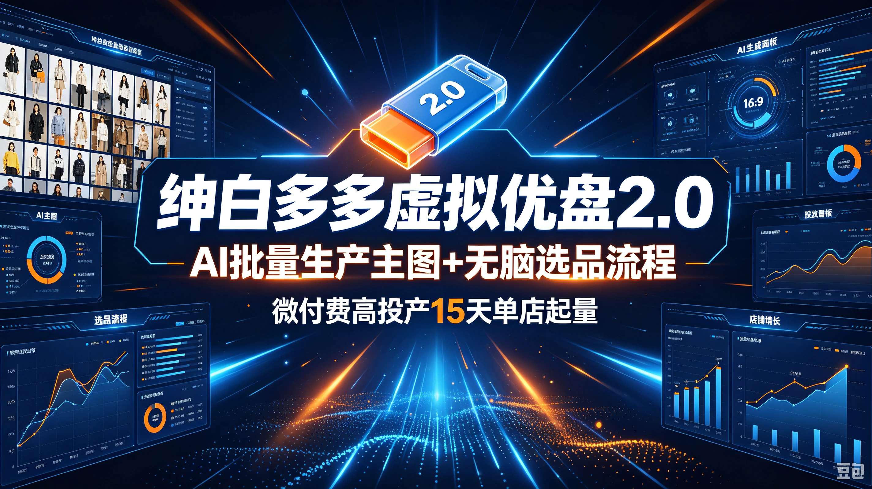 【精】绅白多多虚拟优盘2.0:AI批量生产主图+无脑选品流程,微付费高投产15天单店起量 【精】绅白多多虚拟优盘2.0:AI批量生产主图+无脑选品流程,微付费高投产15天单店起量