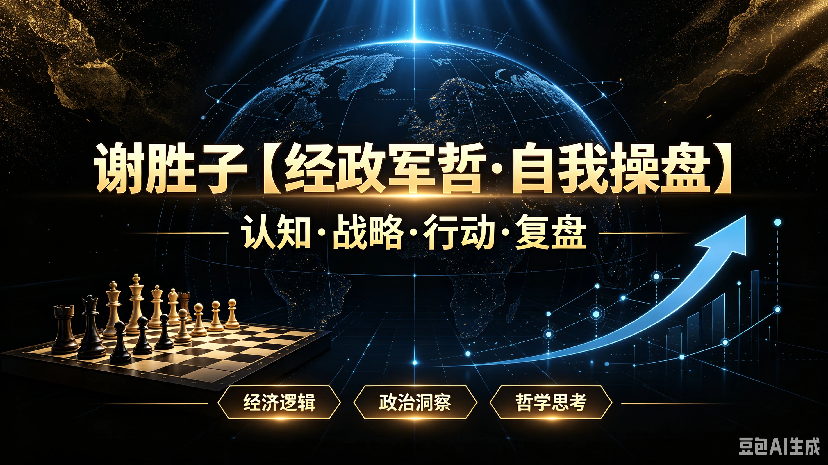 谢胜子【经政军哲·自我操盘】认知·战略·行动·复盘、经济逻辑、政治洞察、哲学思考