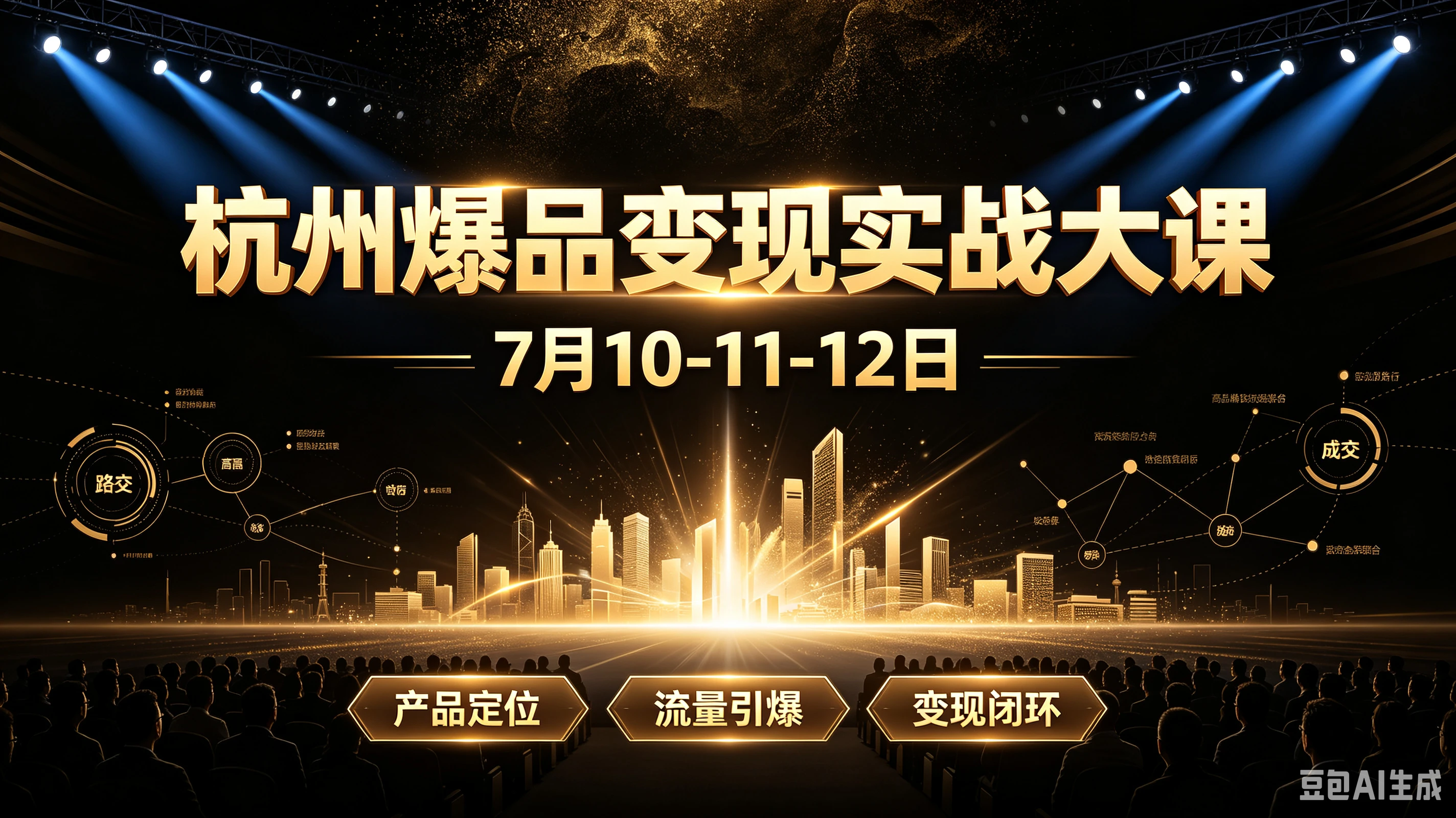 【精】杭州爆品变现实战大课,7月10-11-12日,产品定位、流量引爆、变现闭环 【精】杭州爆品变现实战大课,7月10-11-12日,产品定位、流量引爆、变现闭环