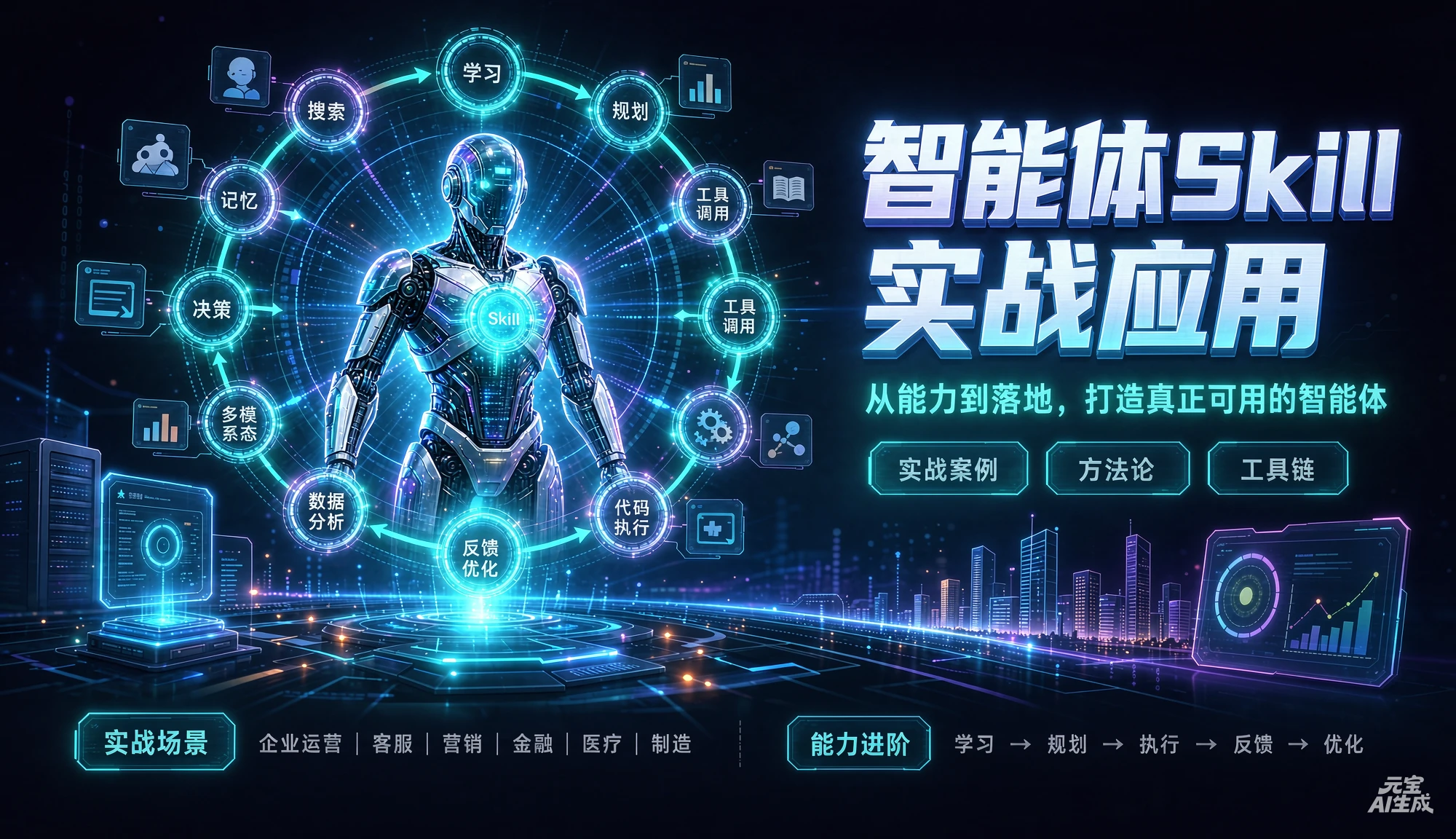 【精】智能体skill实战应用，从能力到落地，打造真正可用的智能体