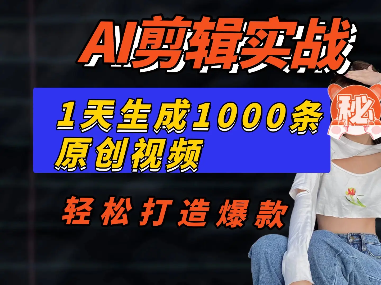 【AI剪辑实战】一天批量生成1000条冥想短视频，轻松打造爆款！