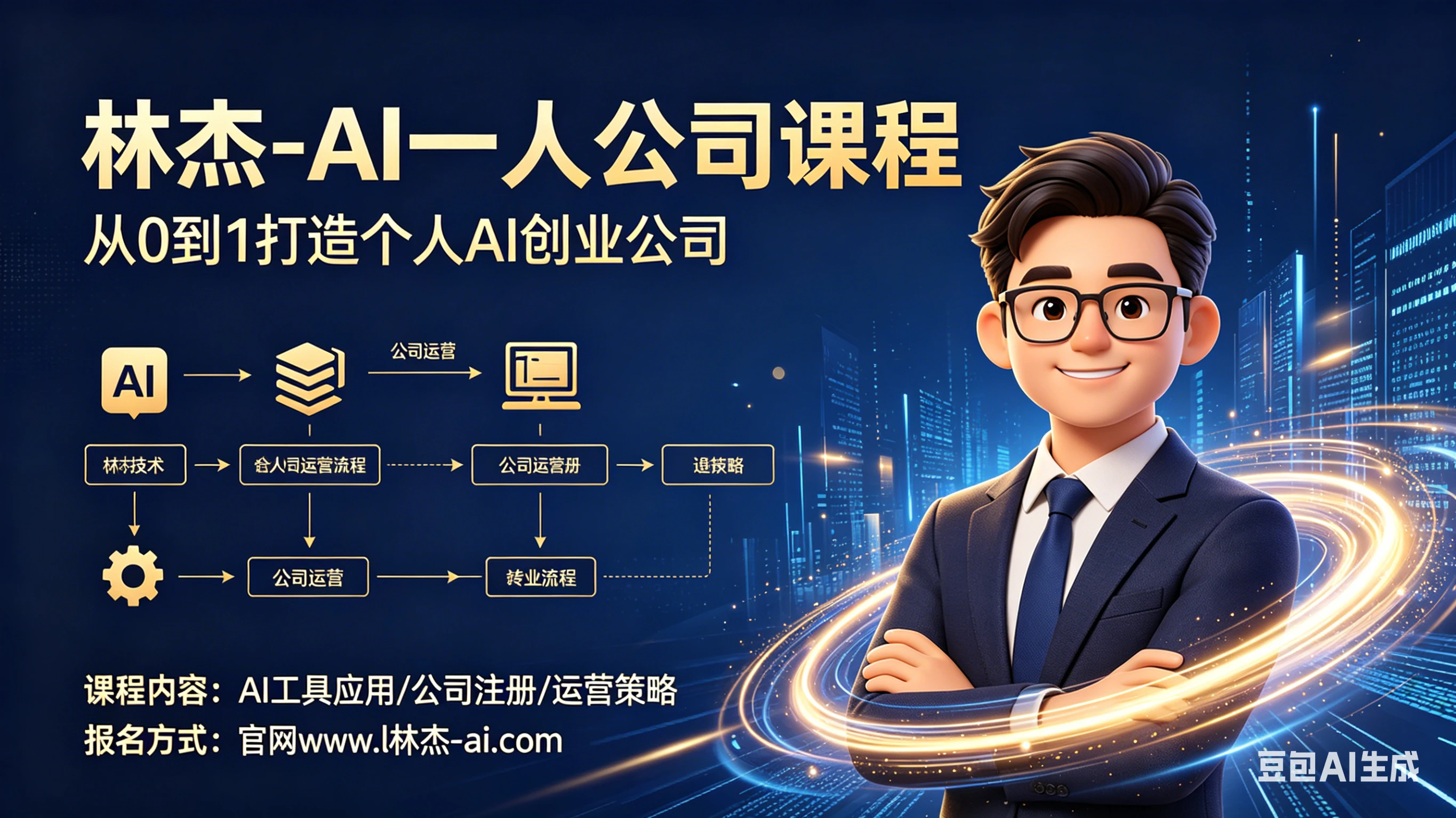 林杰-AI一人公司实战教学,让AI替你写文案、剪视频、找客户 林杰-AI一人公司实战教学,让AI替你写文案、剪视频、找客户