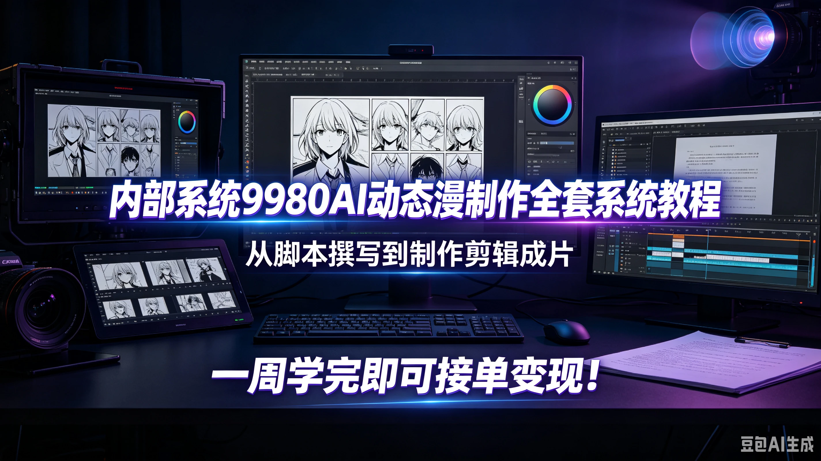 【精】内部系统9980AI动态漫制作全套系统教程,从脚本撰写到制作剪辑成片,一周学完即可接单变现! 【精】内部系统9980AI动态漫制作全套系统教程,从脚本撰写到制作剪辑成片,一周学完即可接单变现!