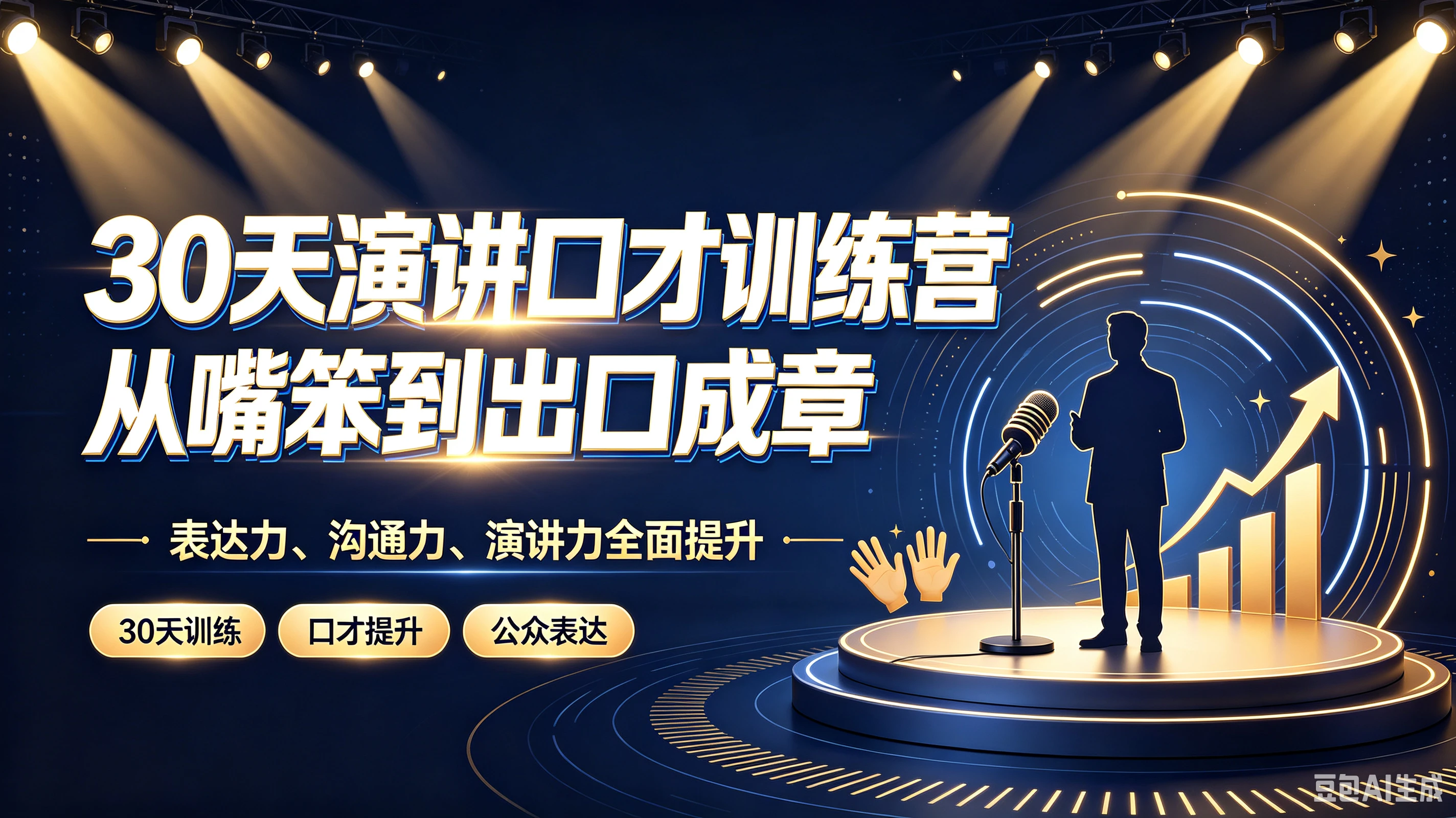 【精】30天演讲口才训练营|从嘴笨到出口成章,表达力、沟通力、演讲力全面提升 【精】30天演讲口才训练营|从嘴笨到出口成章,表达力、沟通力、演讲力全面提升