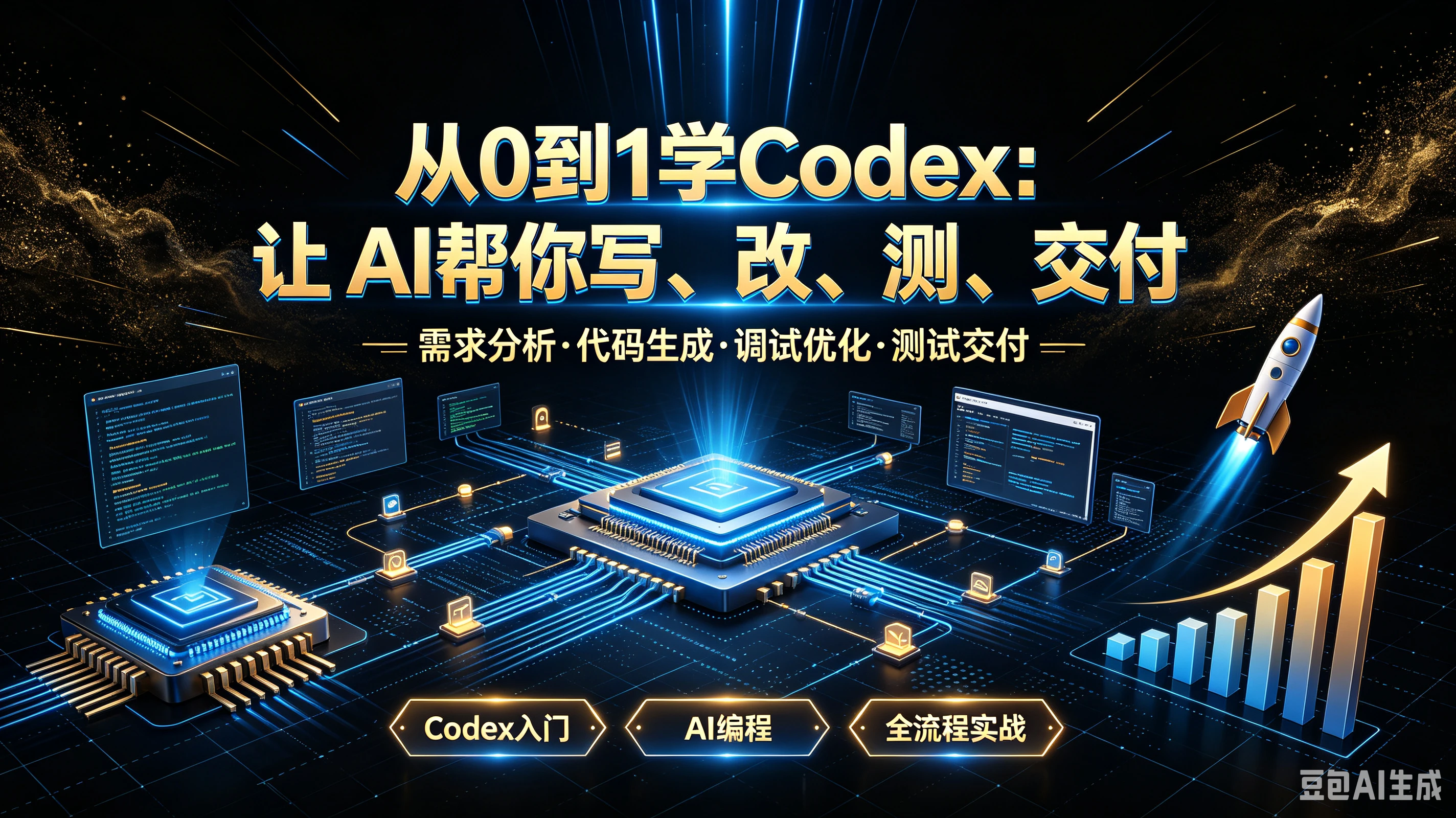 从O到1学Codex:上AI帮你写、改、测、交付,需求分析·代码生成·调试优化·测试交付一Codex入门、AI编程、全流程实战 从O到1学Codex:上AI帮你写、改、测、交付,需求分析·代码生成·调试优化·测试交付一Codex入门、AI编程、全流程实战